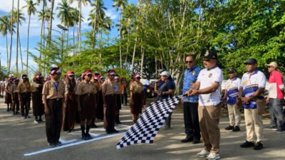 Langkah Semangat Warnai HUT ke-23 Raja Ampat, Puluhan Regu Gerak Jalan Ramaikan Kota Waisai