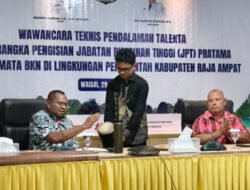 Pemkab Raja Ampat Gelar Pendalaman Talenta ASN untuk Pengisian Tujuh Jabatan Strategis