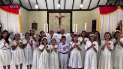 Hari Raya Tubuh dan Darah Kristus Jadi Momen Istimewa, 16 Anak Terima Komuni Pertama di Waisai