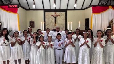 Hari Raya Tubuh dan Darah Kristus Jadi Momen Istimewa, 16 Anak Terima Komuni Pertama di Waisai