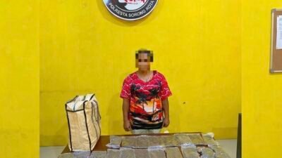 Nyaris Beredar di Sorong, 597 Gram Ganja Diamankan Polisi dari Tangan Seorang Perempuan