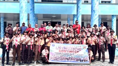 Wakil Bupati Lepas Kontingen Pramuka Raja Ampat ke Jamnas XII 2026, Titipkan Harapan Jadi Pemimpin Masa Depan