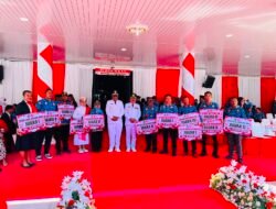Tampil Kompak dan Disiplin, Bank Papua Cabang Waisai Sabet Juara 1 Gerak Jalan HUT ke-81 RI di Kabupaten Raja Ampat