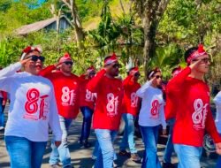 Tampil Kompak dan Disiplin, Bank Papua Cabang Waisai Sabet Juara 1 Gerak Jalan HUT ke-81 RI di Kabupaten Raja Ampat