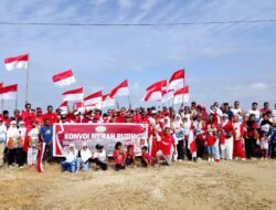 Konvoi Merah Putih Warnai Kota Waisai, Barisan Merah Putih Raja Ampat Teguhkan Persatuan