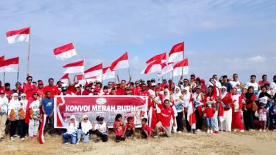 Konvoi Merah Putih Warnai Kota Waisai, Barisan Merah Putih Raja Ampat Teguhkan Persatuan