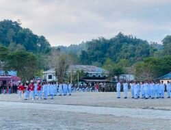 40 Paskibraka Raja Ampat Tuntaskan Tugas Pengibaran hingga Penurunan Bendera HUT RI ke-81
