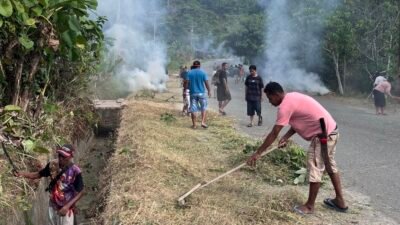 Sambut HUT ke-81 RI, Ikatan Keluarga NTT Raja Ampat Gelar Aksi Bersih Lingkungan