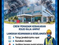 Asap Kebakaran Mendekati RSUD Raja Ampat, Manajemen Siapkan Langkah Antisipasi Keselamatan