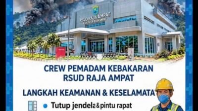 Asap Kebakaran Mendekati RSUD Raja Ampat, Manajemen Siapkan Langkah Antisipasi Keselamatan