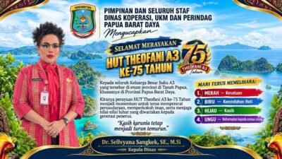 Sellvyana Sangkek Ajak Keluarga Besar A3 Perkuat Persaudaraan dan Iman di HUT Teofani ke-75